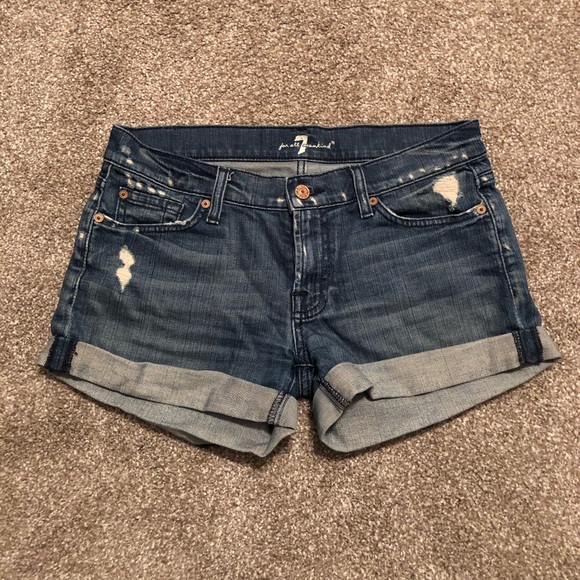 7FAM denim shorts - Picture 2 of 4